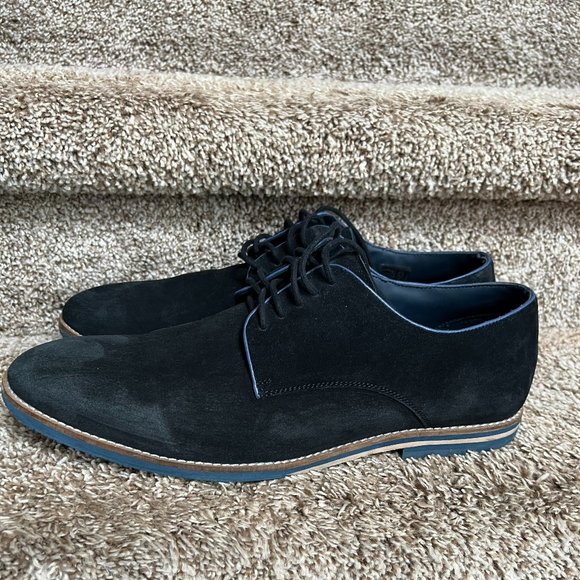Thomas & Vine Men\'s Navy Lace-up Suede Shoes main image 9